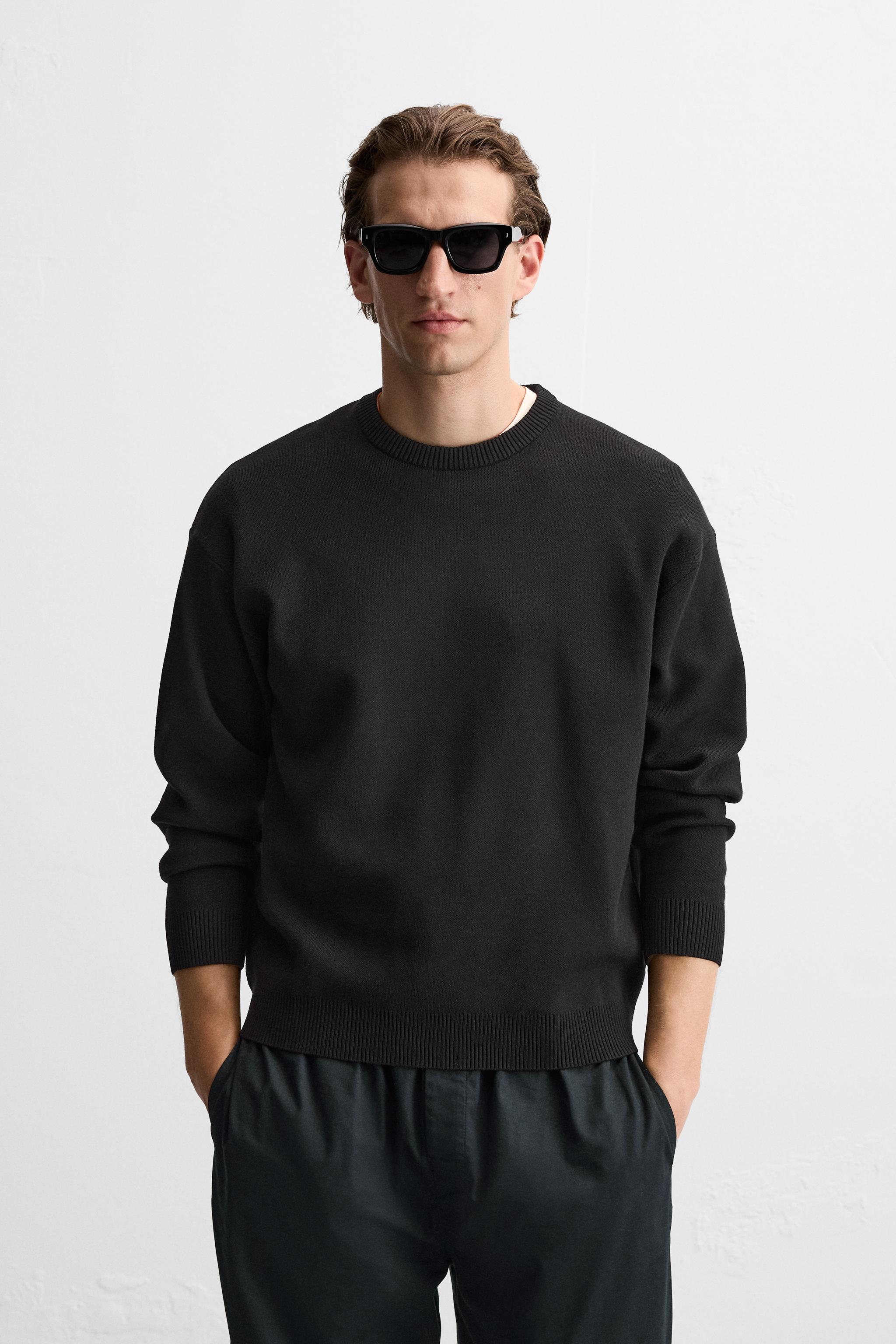 Men s Black Jumpers Explore our New Arrivals ZARA United Kingdom