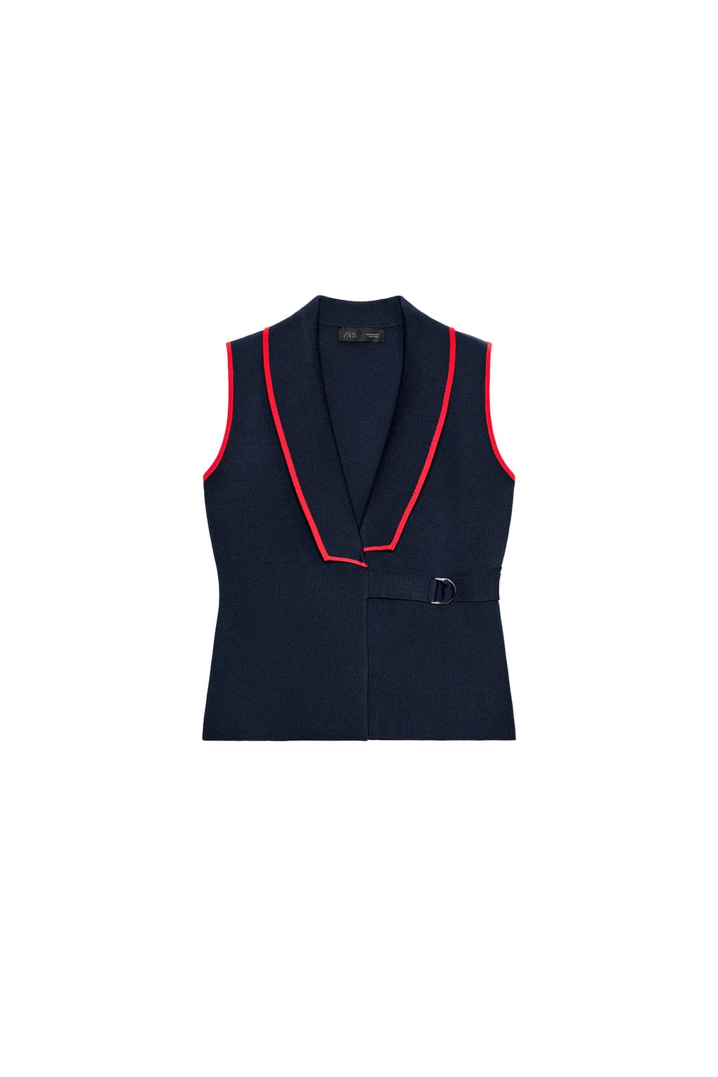 BUCKLE DOUBLE BREASTED VEST - image 3