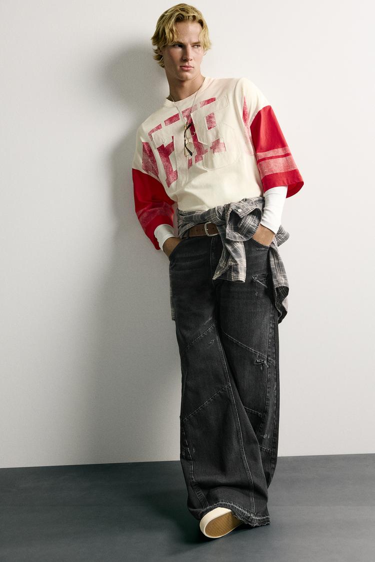 Jeans acampanados con costuras 6