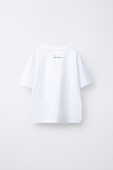 SLOGAN PRINT T-SHIRT - White by Zara - Image 1