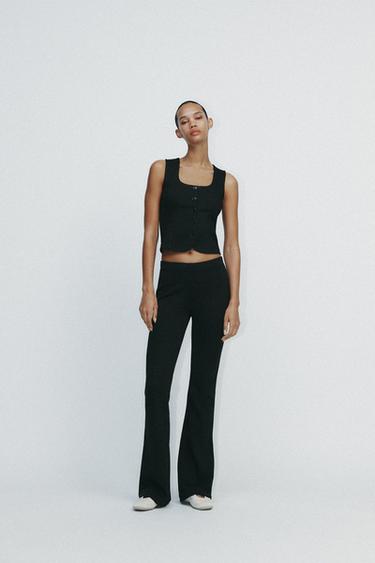 INTERLOCK VEST TOP - Black by Zara - Image 0