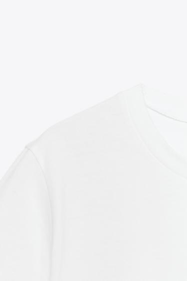 T-SHIRT WITH CONTRAST BOWS - White by Zara - Image 6
