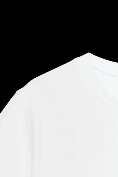 T-SHIRT WITH CONTRAST BOWS - White by Zara