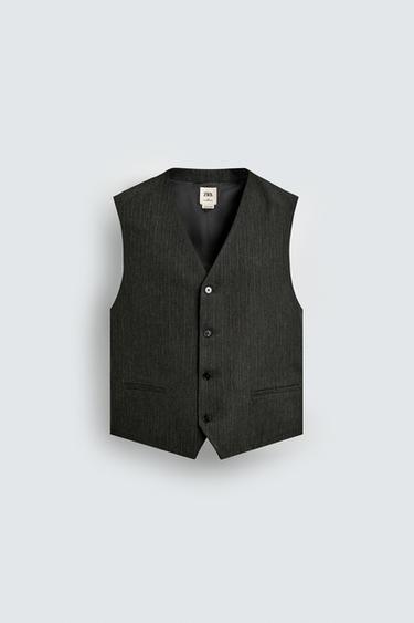 CHALECO ESTRUCTURA LIMITED EDITION - Verdoso de Zara