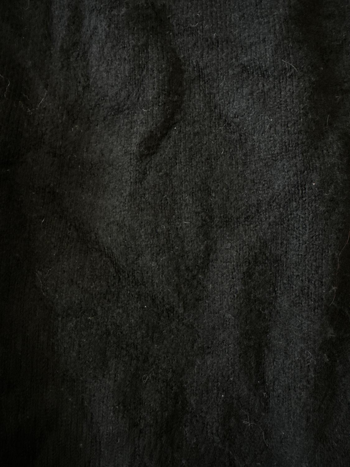 PLAIN KNIT JUMPER WITH V-NECK BACK AND SHOULDER PADS - Image 3