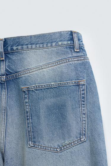 RIPPED RELAXED FIT JEANS - Blue by Zara - Image 9