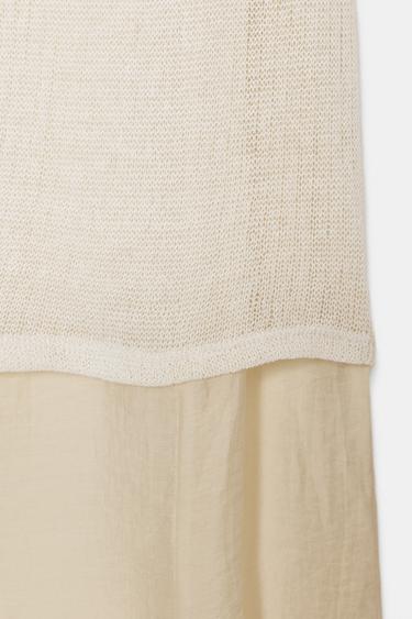 LONG COMBINED DRESS - Butter by Zara - Image 6