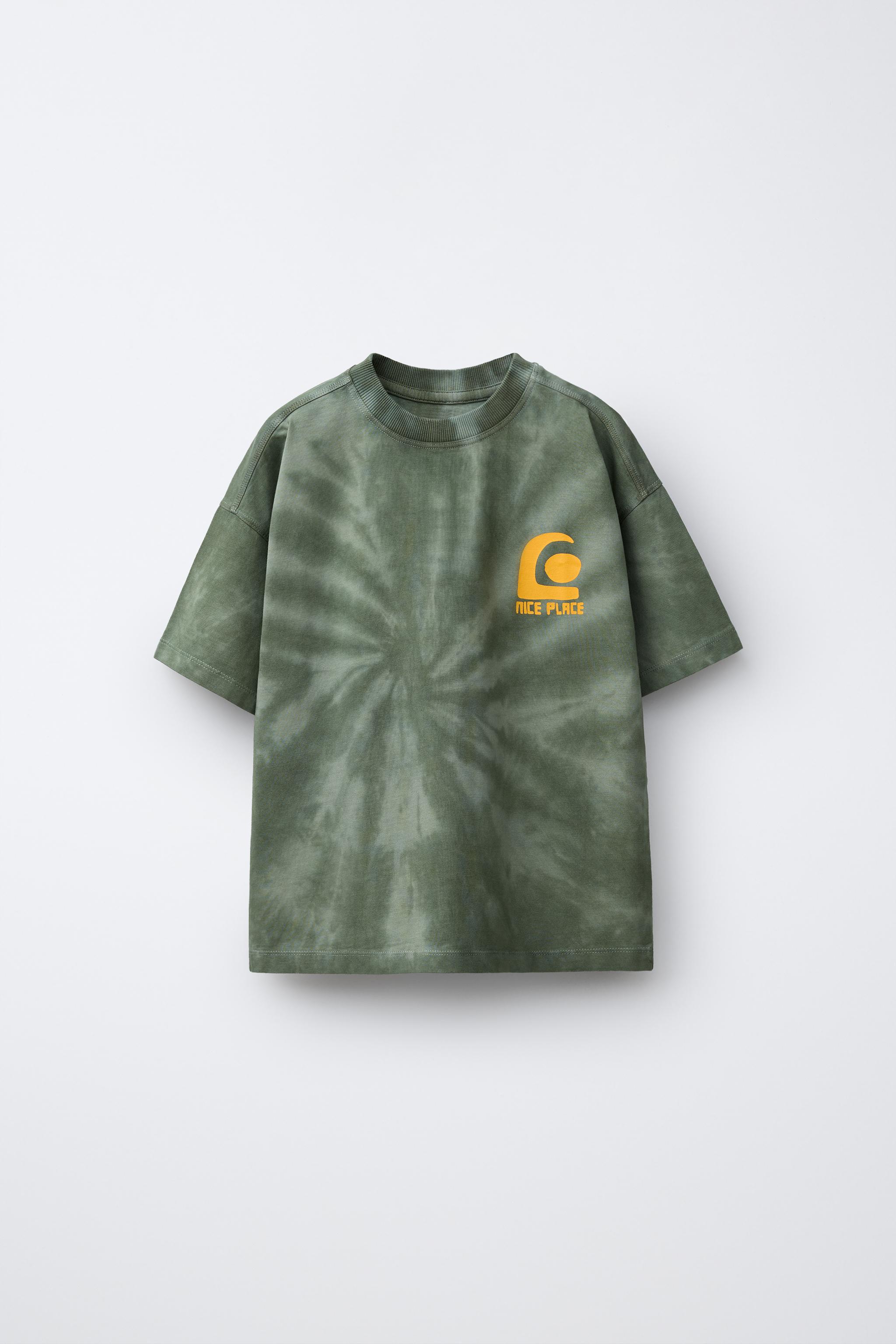 TIE-DYE PRINT SWEATSHIRT - Green | ZARA Canada