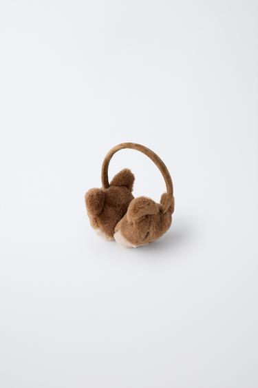 FAUX FUR BEAVER EARMUFFS - Brown by Zara - Image 0