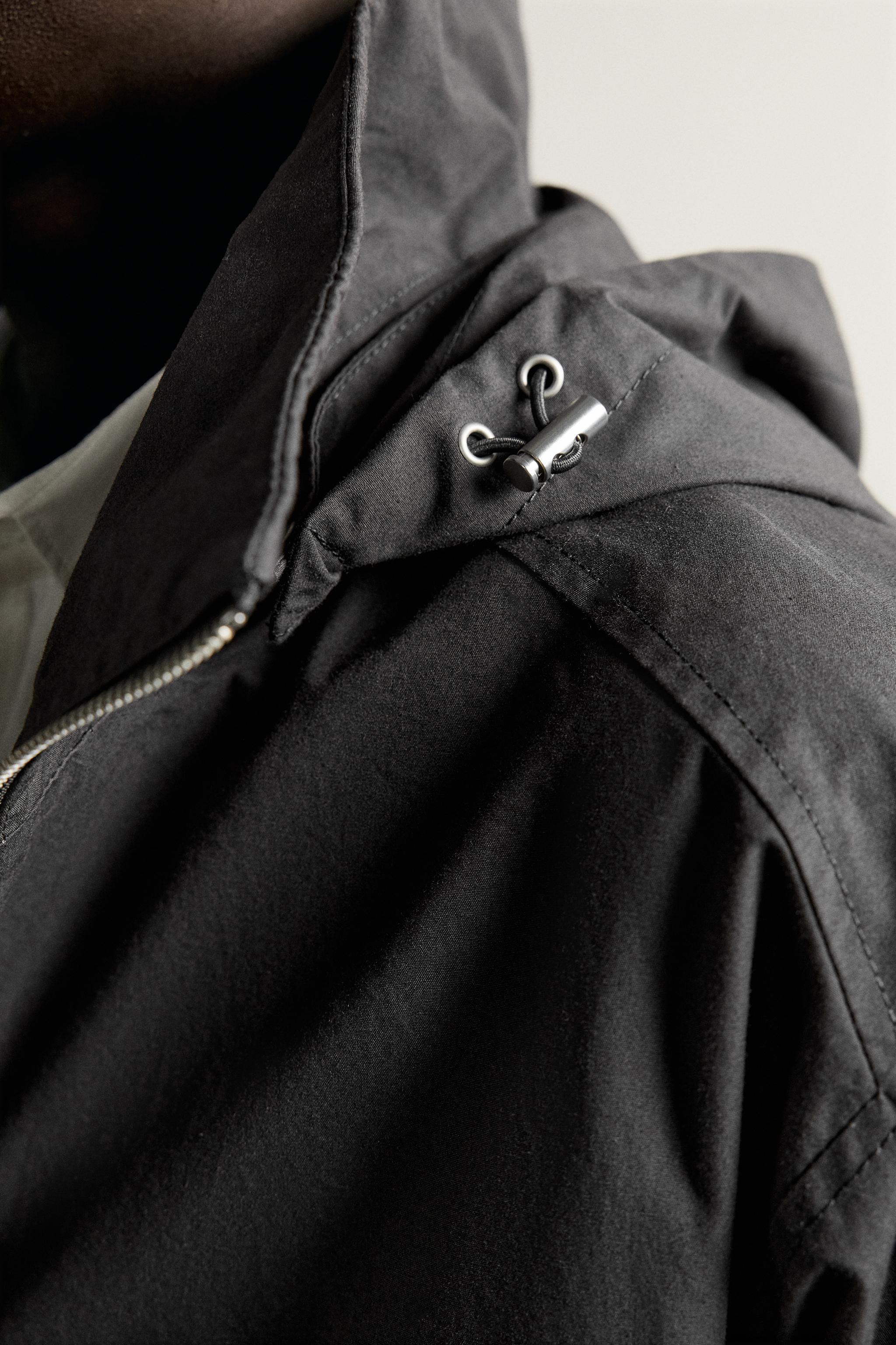 CROPPED TECHNICAL HOODIE JACKET