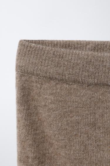 WOOL BLEND CULOTTES - Brown / Taupe by Zara - Image 2