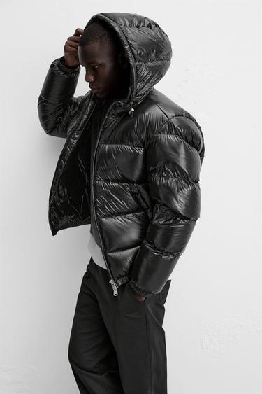 BLOUSON EN DUVET 100 % PLUMES - Noir de Zara - Image 5