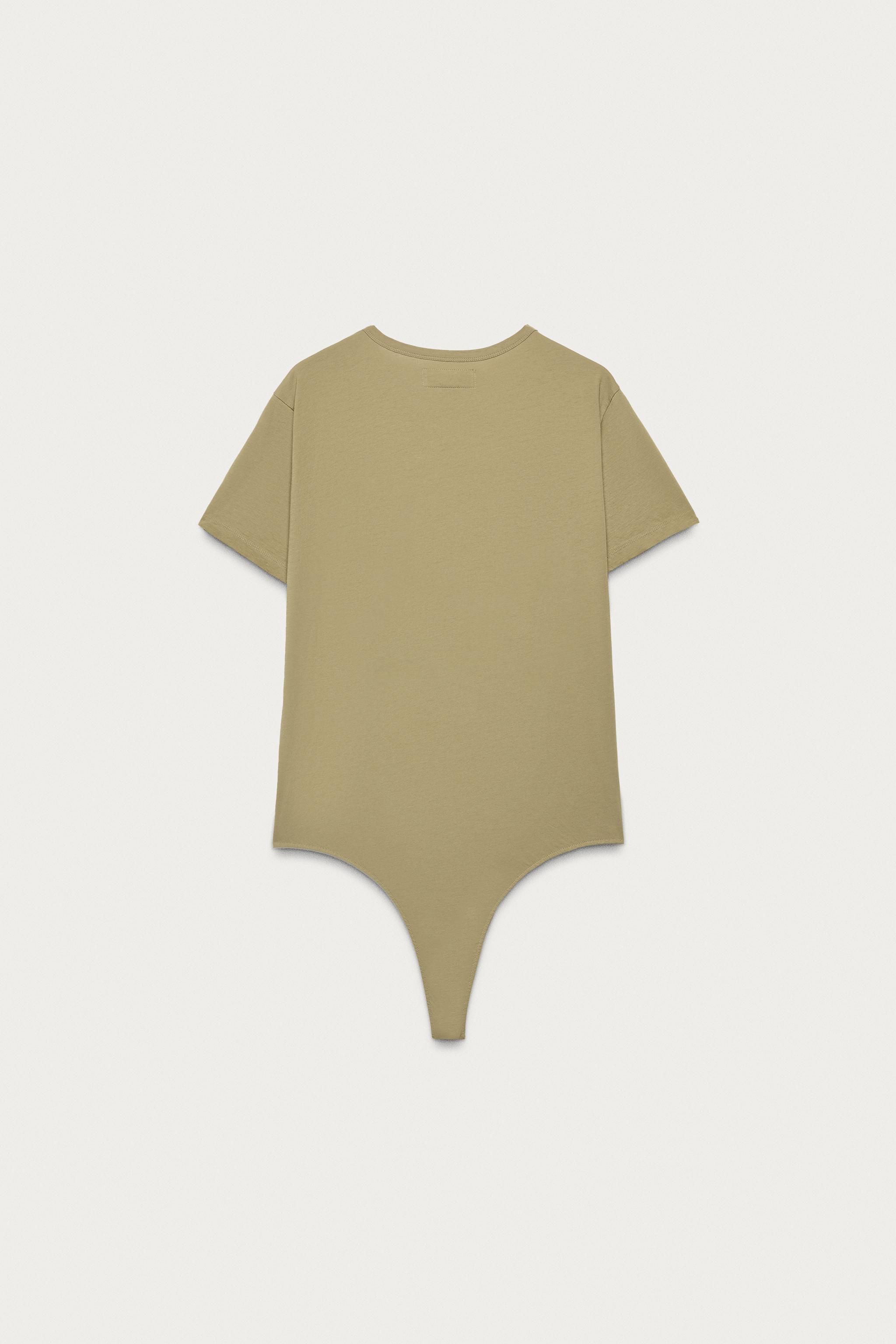 MARISA BERENSON X ZARA BODYSUIT — Khaki