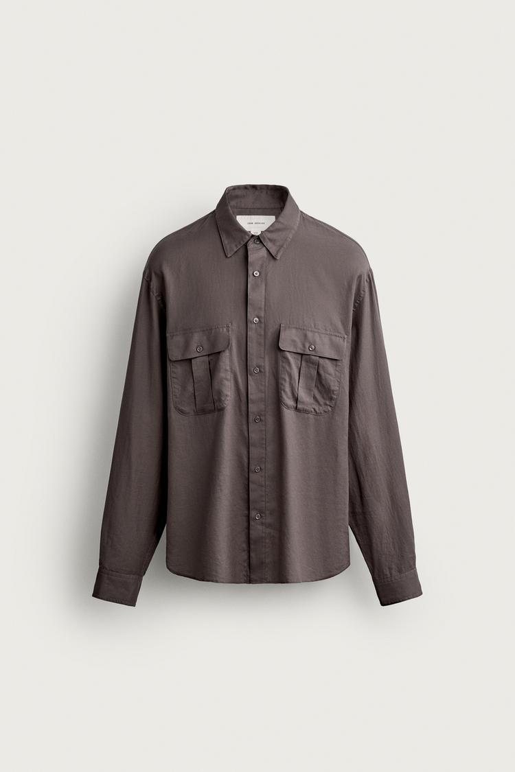 Camisa relaxed fit voile