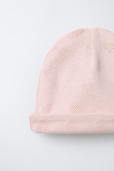 POINTELLE HEART LAYETTE SET AND POUCH - Pink by Zara - Image 5