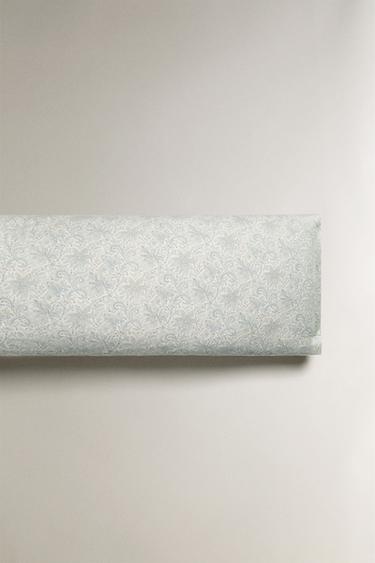 TAIE D’OREILLER SATIN IMPRIMÉ PAISLEY - Bleu de Zara - Image 4