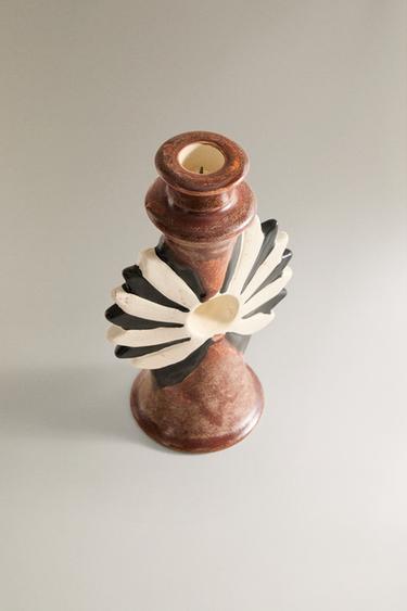 BOUGEOIR FLEUR - Marron de Zara - Image 1