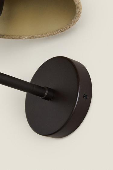 LAMP | WALL LIGHT WITH LINEN LAMPSHADE - Light beige by Zara - Image 4