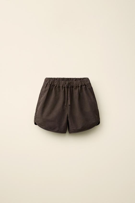 PLAIN BERMUDA SHORTS CREATED BY CARAMEL LONDON X ZARA - Brown by Zara - Image 0