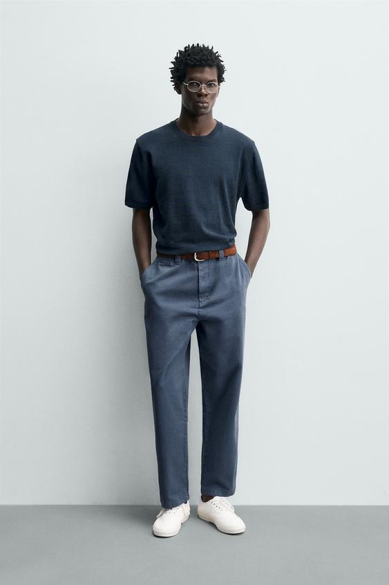 WASHED STRAIGHT FIT CHINO PANTS from Zara - $79.90