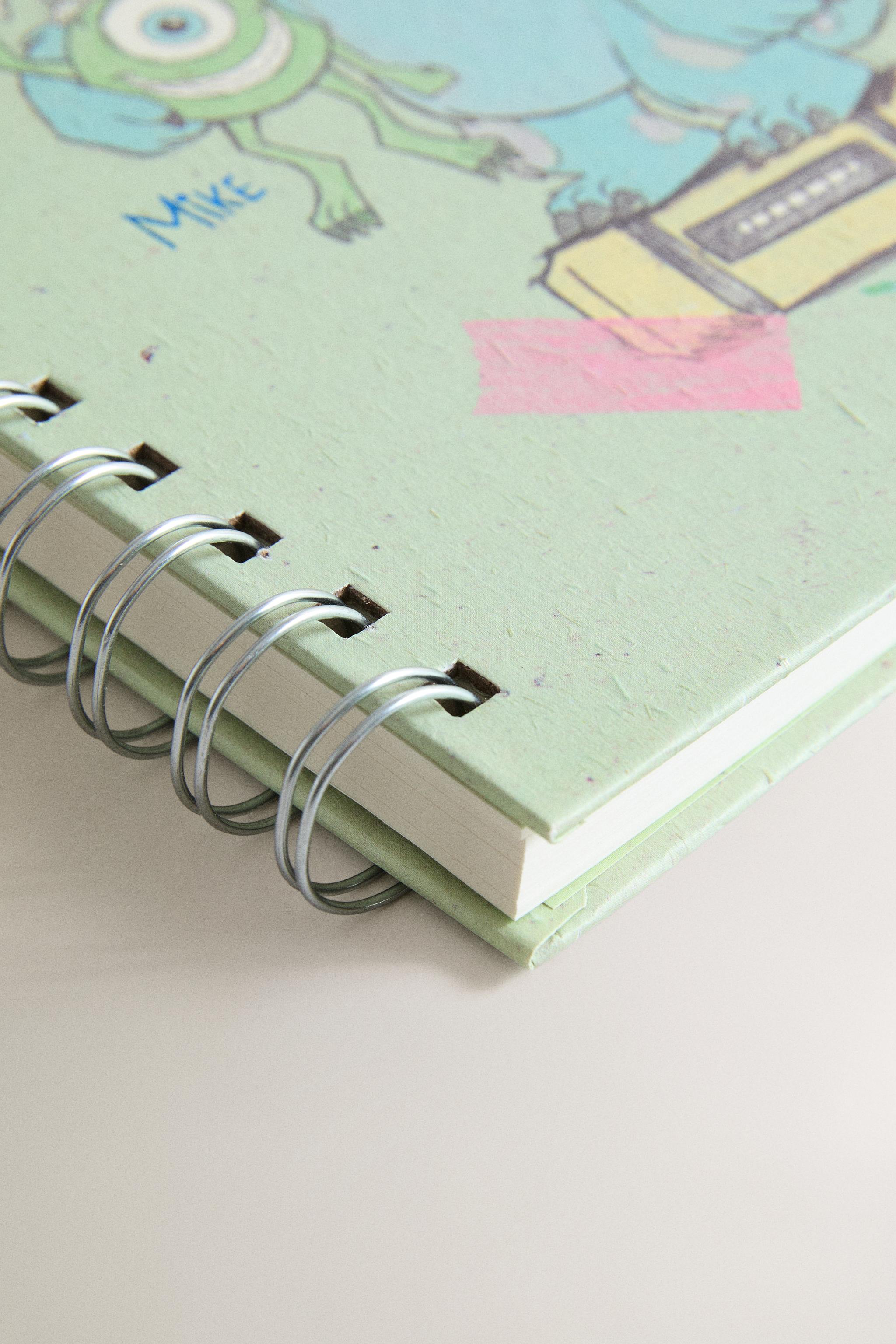KIDS' A5 MONSTERS, INC. ©DISNEY/PIXAR NOTEBOOK — Green