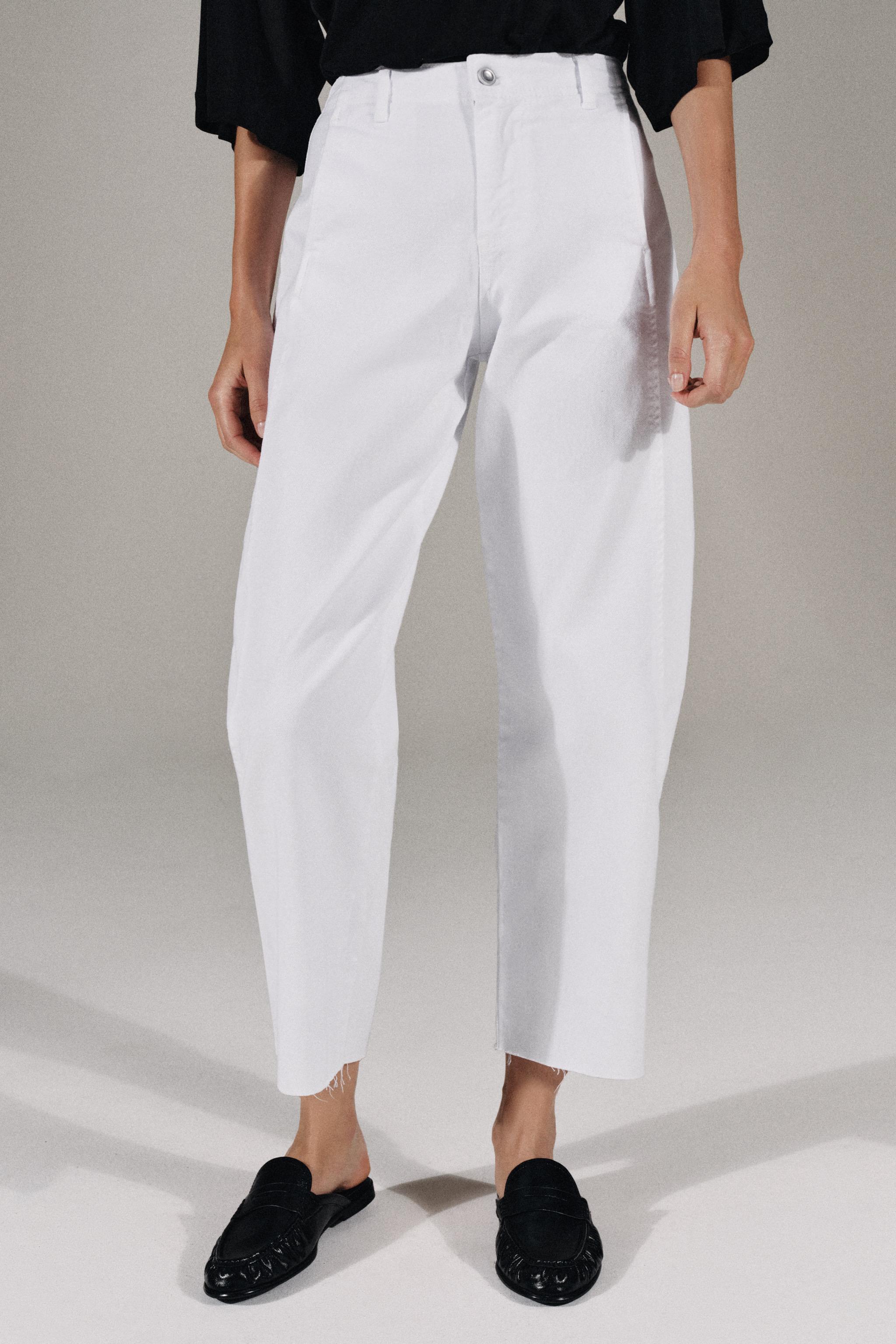 Z1975 BARREL JEANS — White