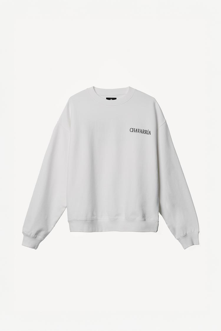 ZARA WILLY CHAVARRIA X ZARA EMBROIDERED CREWNECK SWEATSHIRT