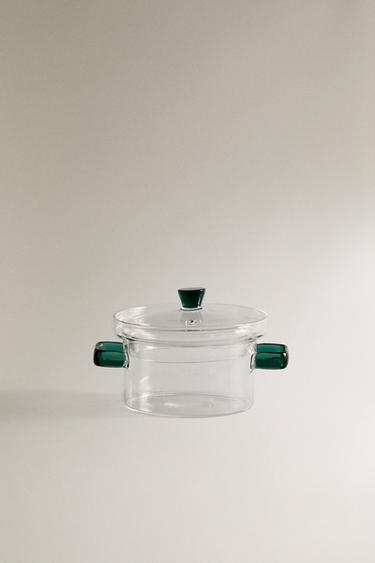 LILLE GRYDE I GLAS - Grønlig fra Zara - Billede 0