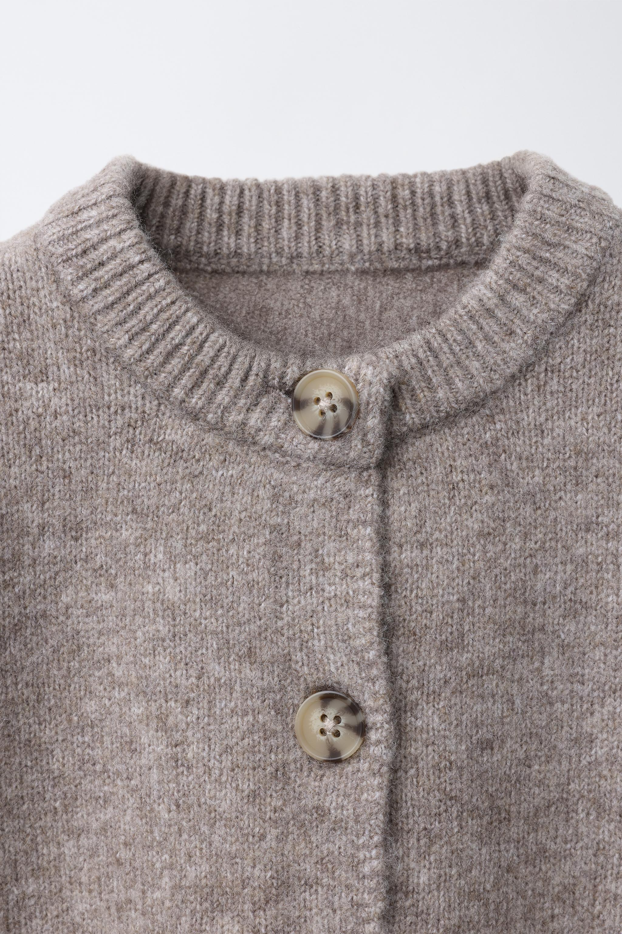 PLAIN KNIT CARDIGAN - Vanilla | ZARA United States