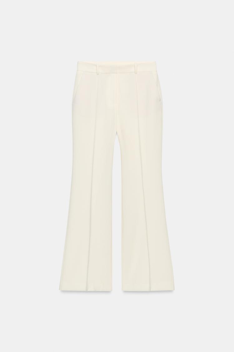 FLARED TROUSERS WITH CREASE