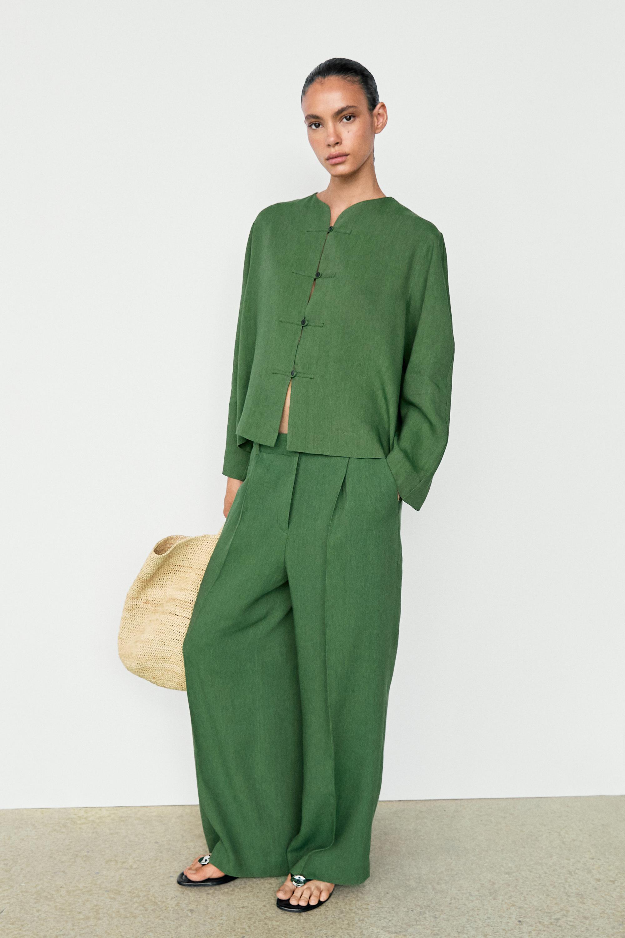 Flowing total look pants