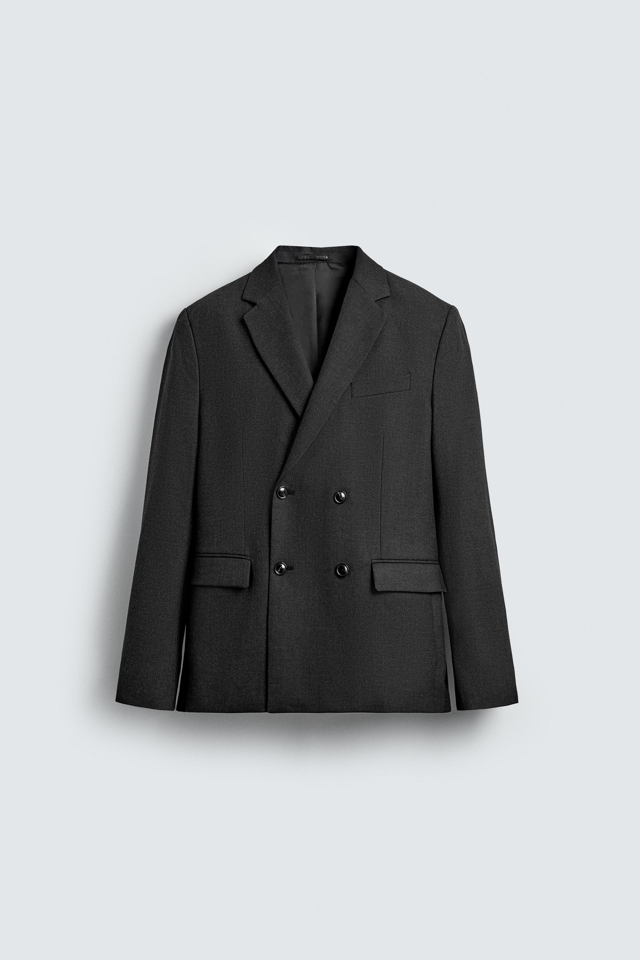 ZARA ダブルブレストボアコート グレー ZARA テディベアコート ボアコート グレー - メルカリ