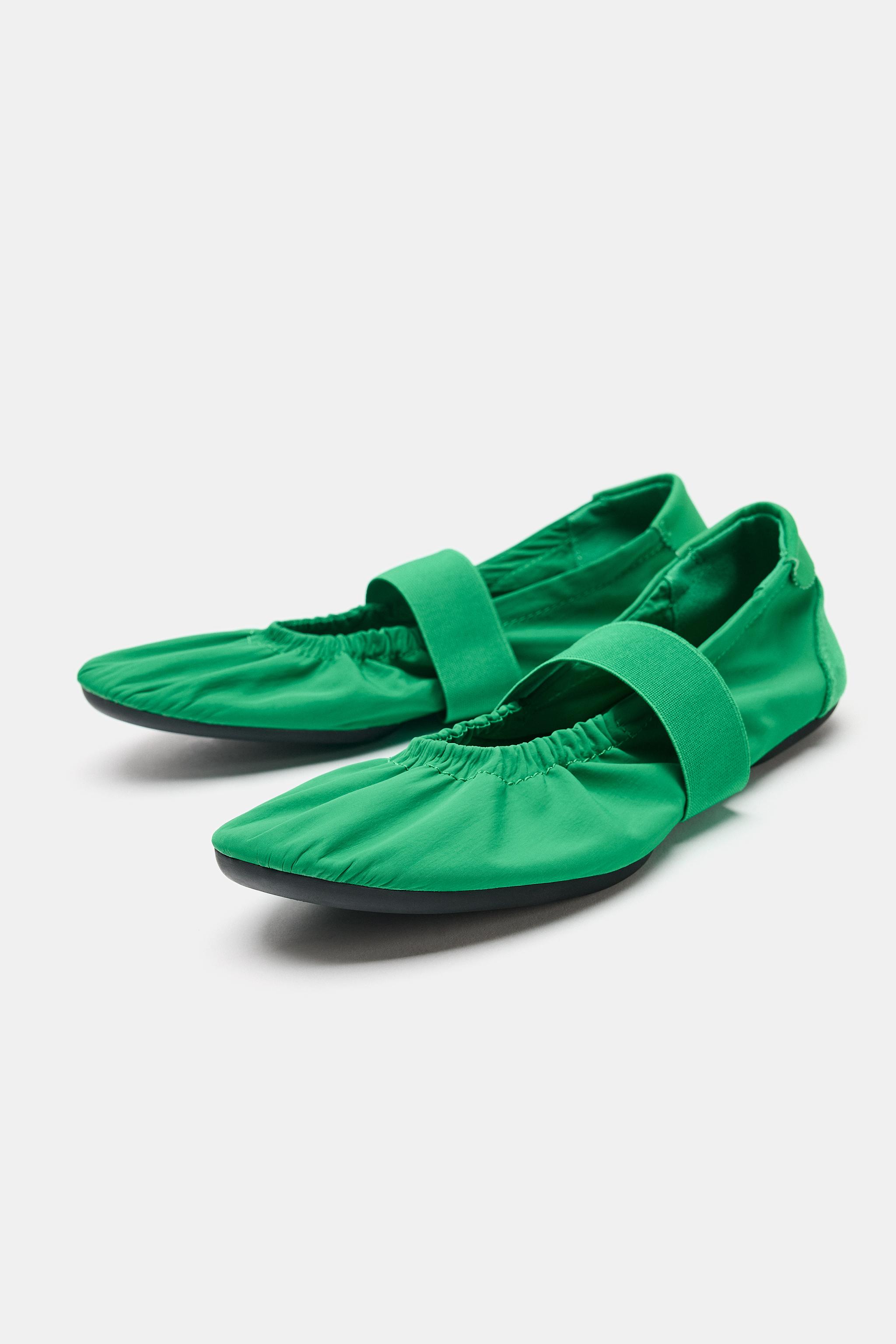 ELASTIC SPORTY BALLET FLATS