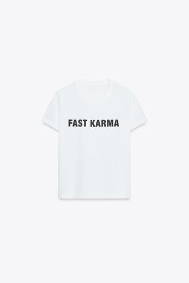 SLOGAN T-SHIRT - White by Zara - Image 5