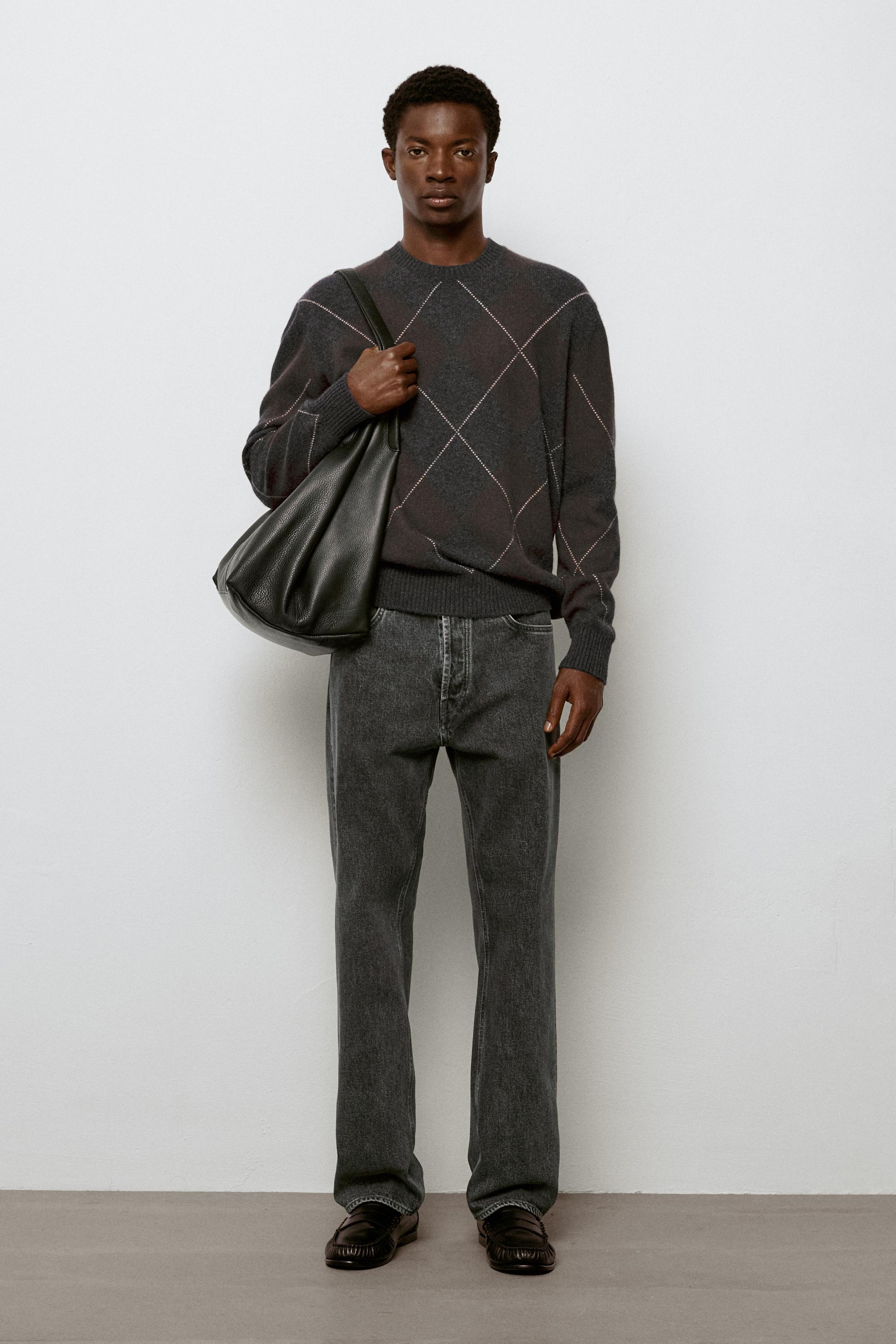 Straight-leg jeans — Blue gray