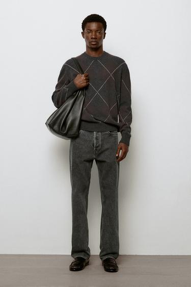 Zara Straight-leg jeans - Blue gray - Image 0