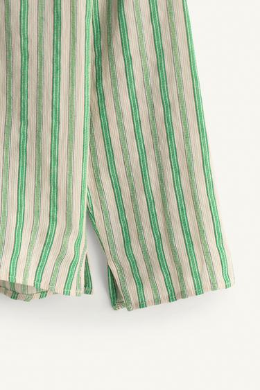 LIMITED EDITION STRIPED SHIRT WITH POCKET - Green stripe by Zara - Image 8