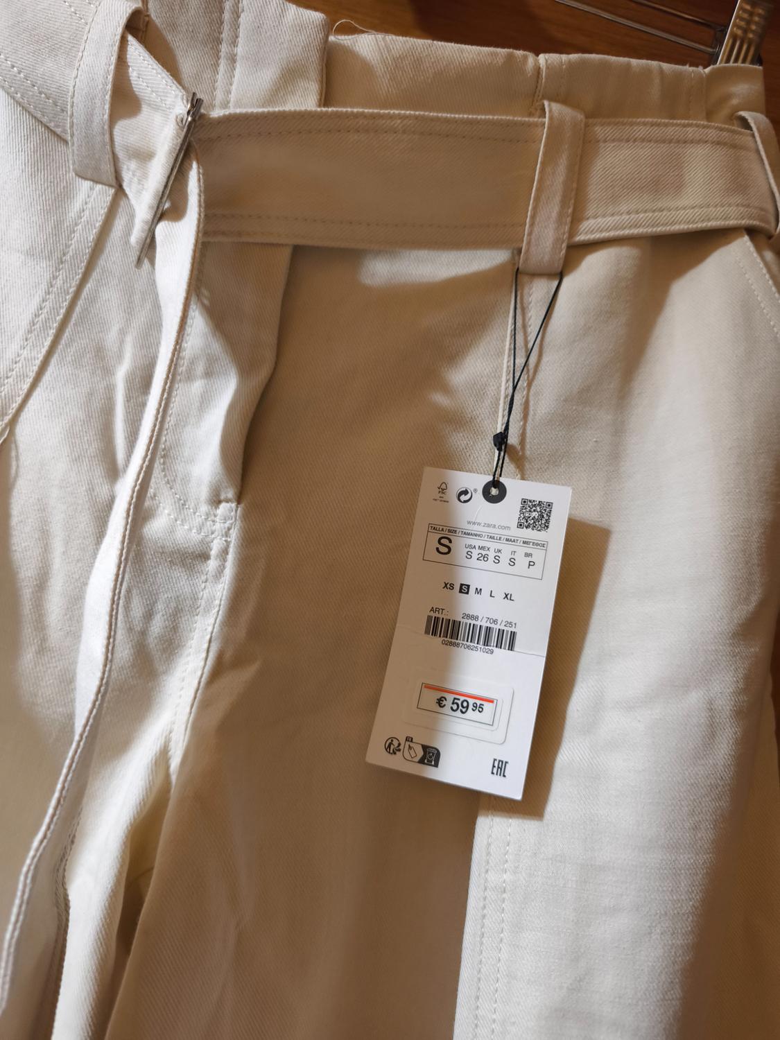 COTTON TROUSERS WITH BELT - Image 2