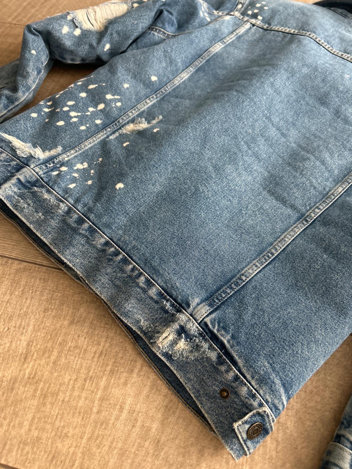 DENIM JACKET WITH FAUX SHEARLING INTERIOR - Image 10
