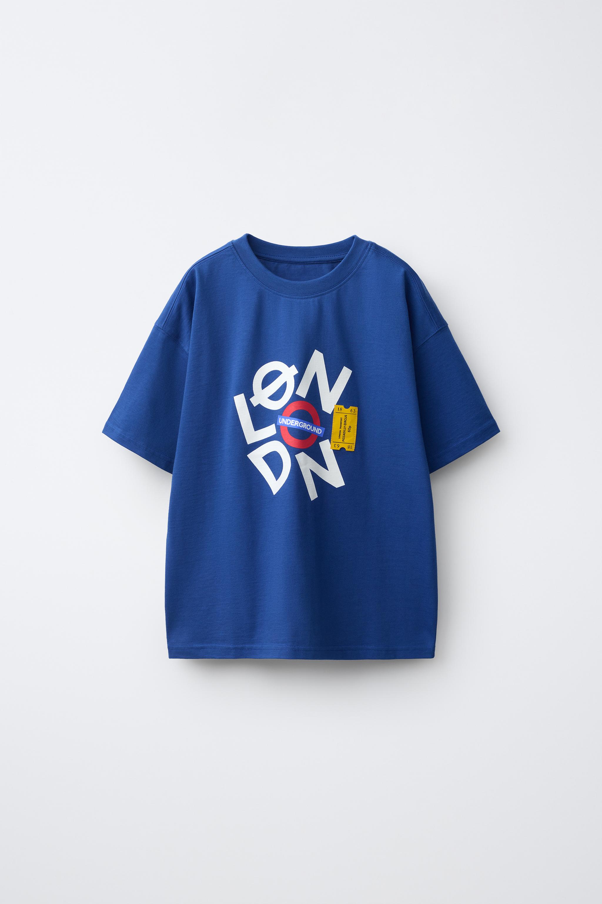 TRANSPORT FOR LONDON © PRINTED T-SHIRT - Blue | ZARA United States