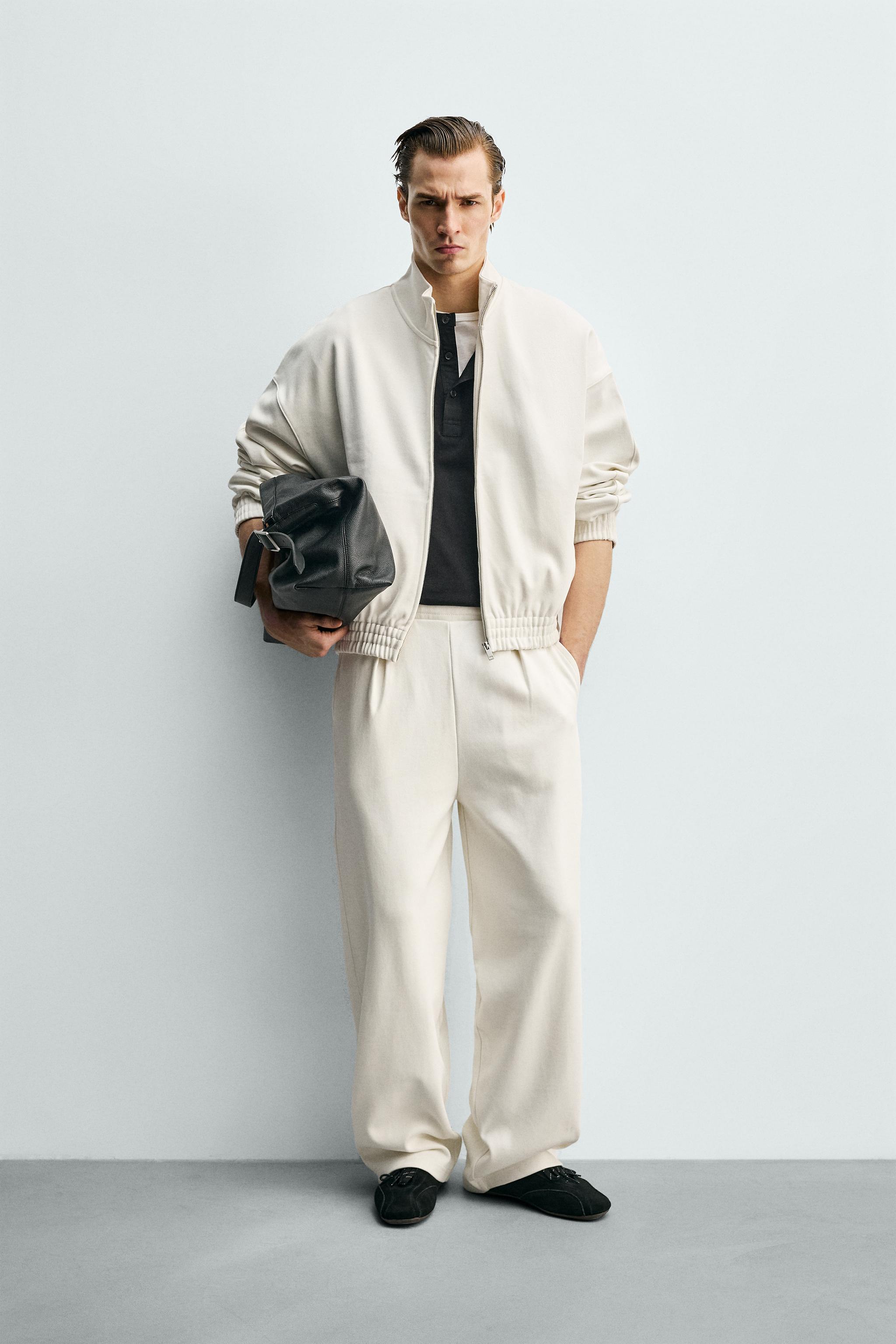 ワイドレッグプリーツジョガーパンツ - エクリュ | ZARA Japan / 日本