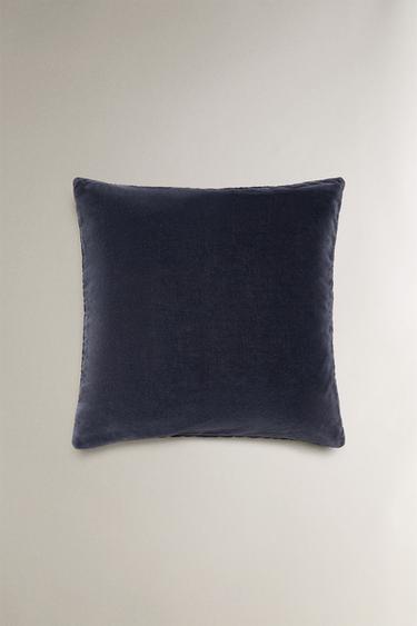 QUILTED CUSHION COVER - Blue by Zara - Image 2