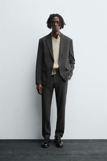 WOOL SUIT BLAZER - Black by Zara