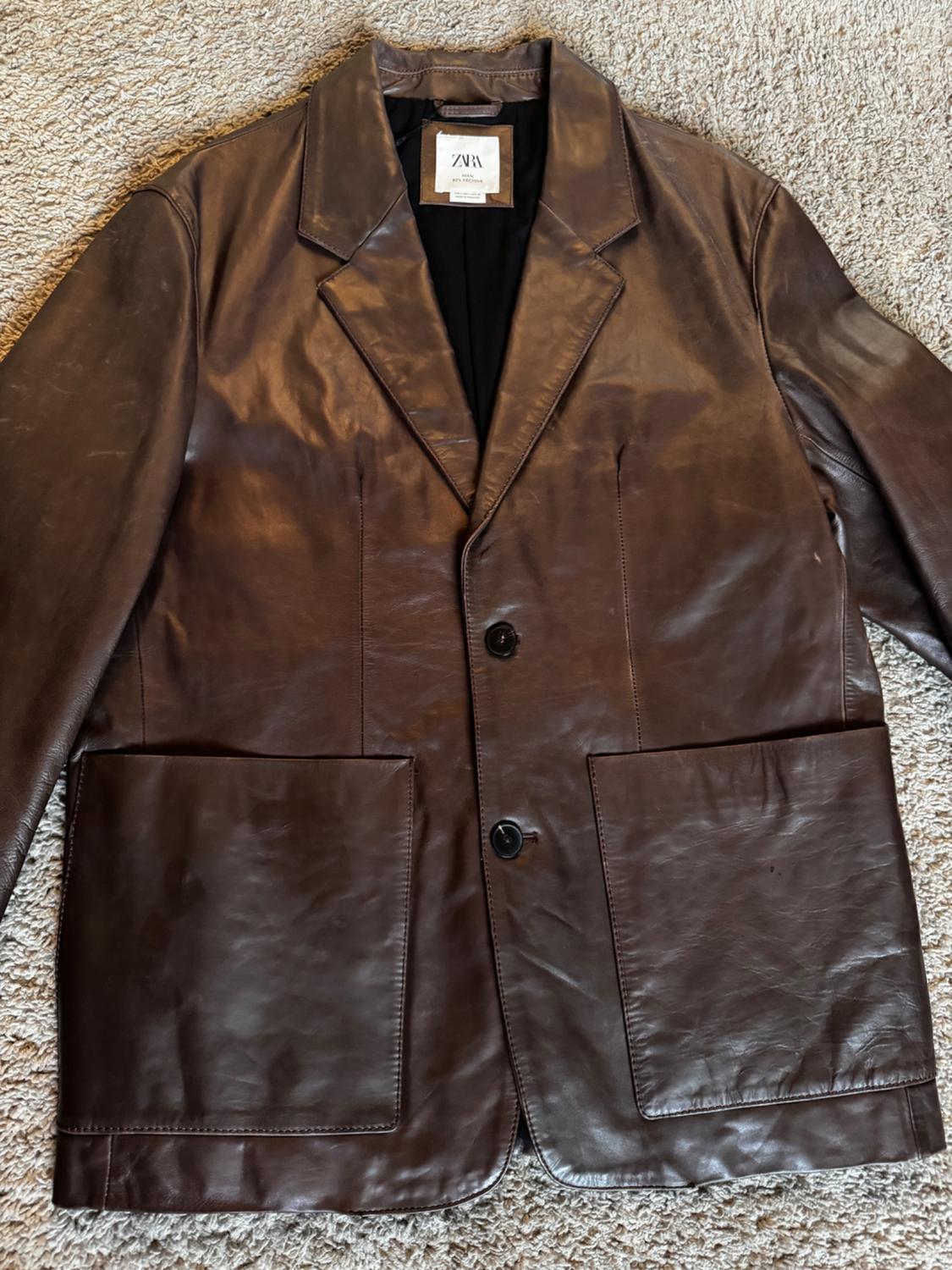 LIMITED EDITION LEATHER BLAZER - Image 3