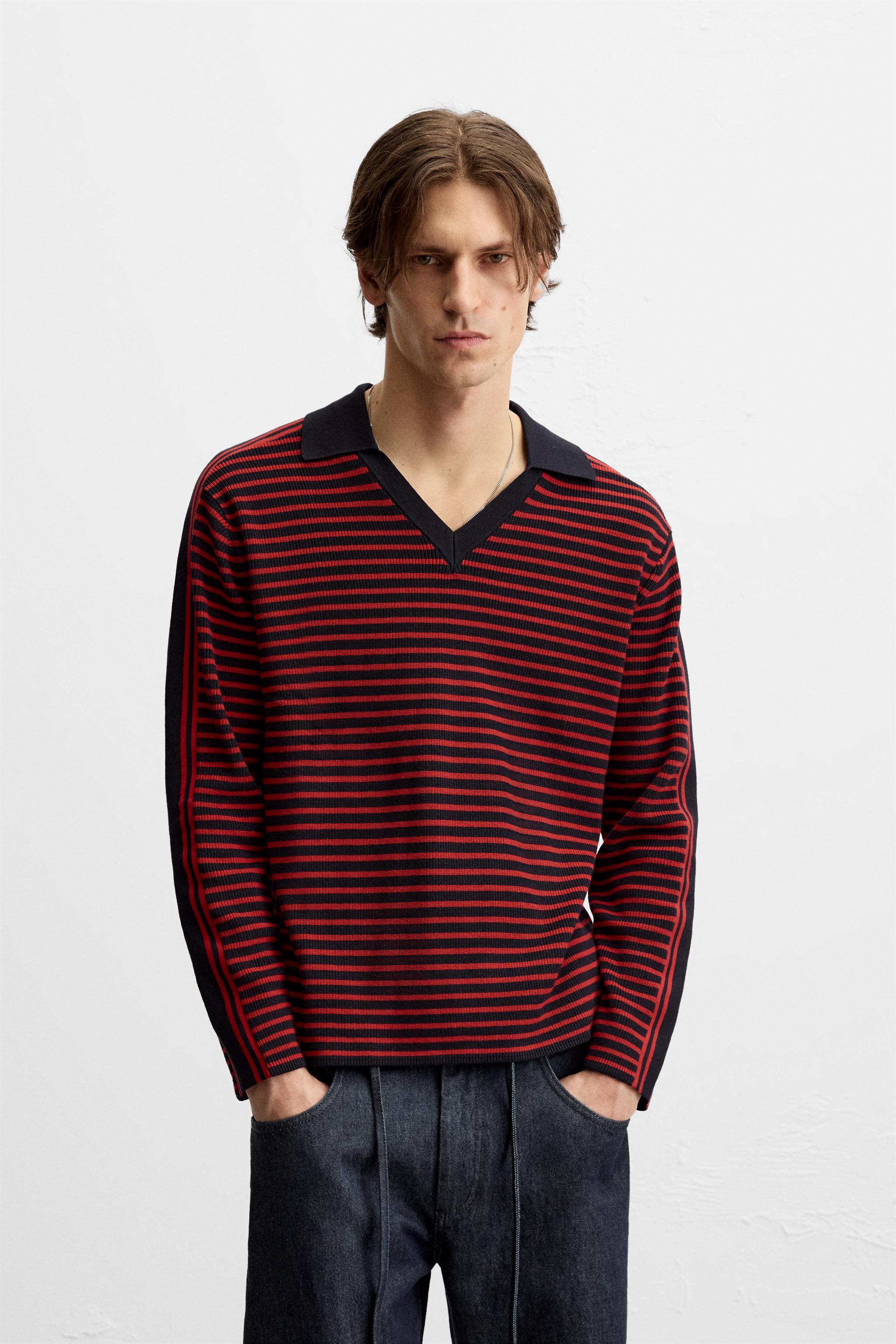 ★ZARA★ STRIPED KNIT POLO SHIRT - LIMITED EDITION STRIPED KNIT POLO SHIRT LIMITED EDITION - striped | ZARA