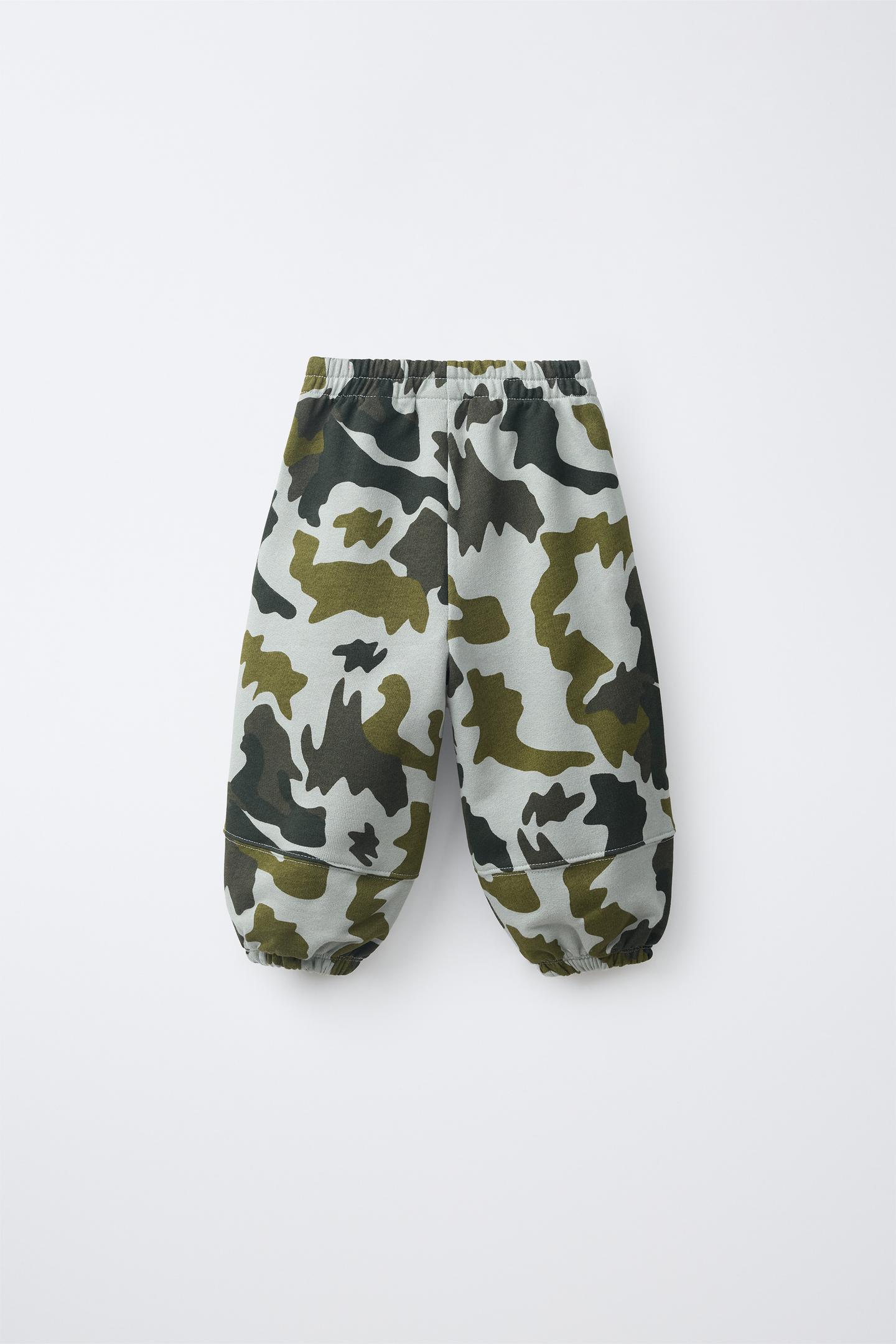 Детские брюки Zara Printed Jogger, цвет: Хаки — фото 2