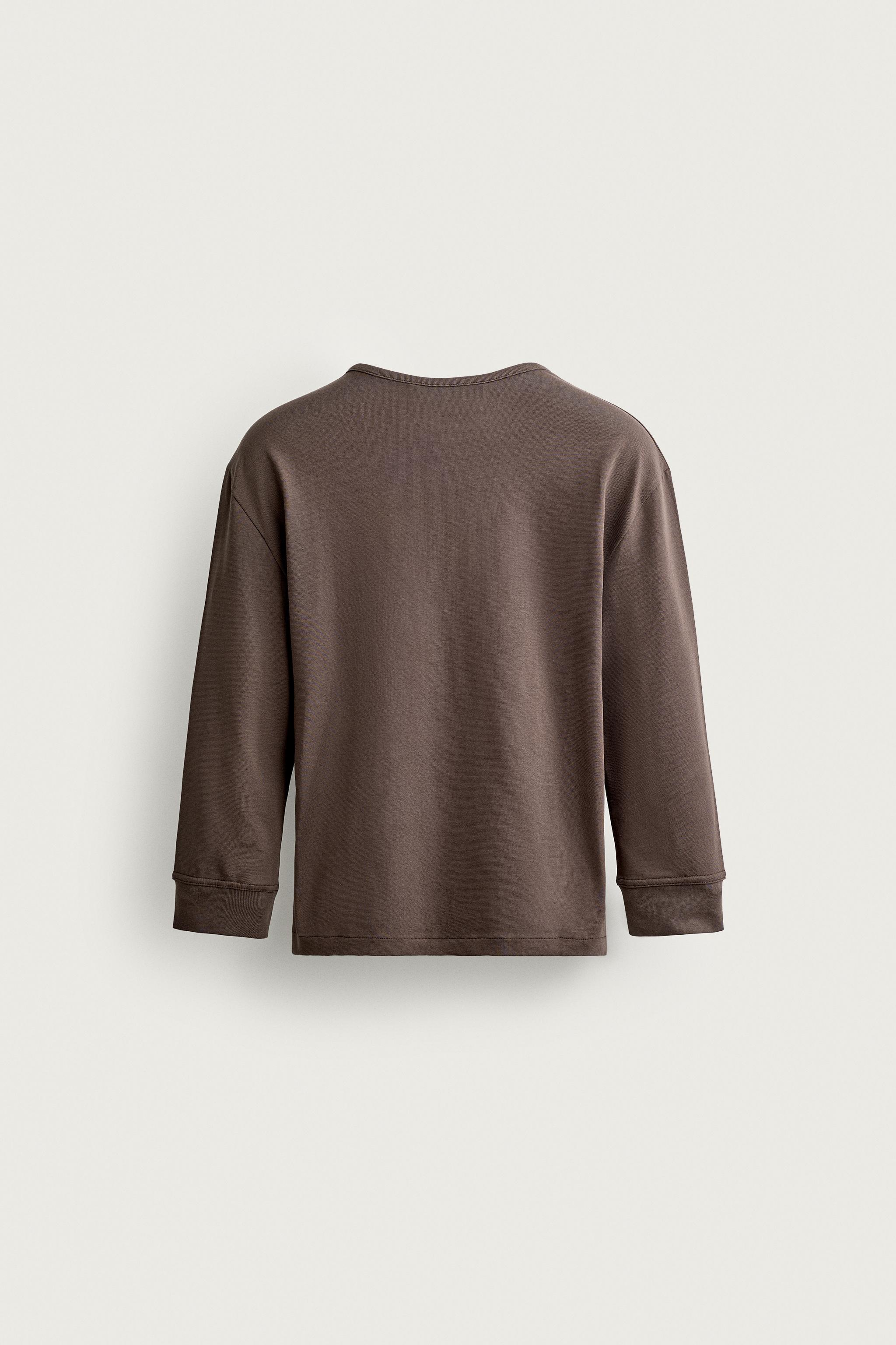 Zara DÜĞMELİ YAKA CROPPED FIT T-SHIRT görsel 4
