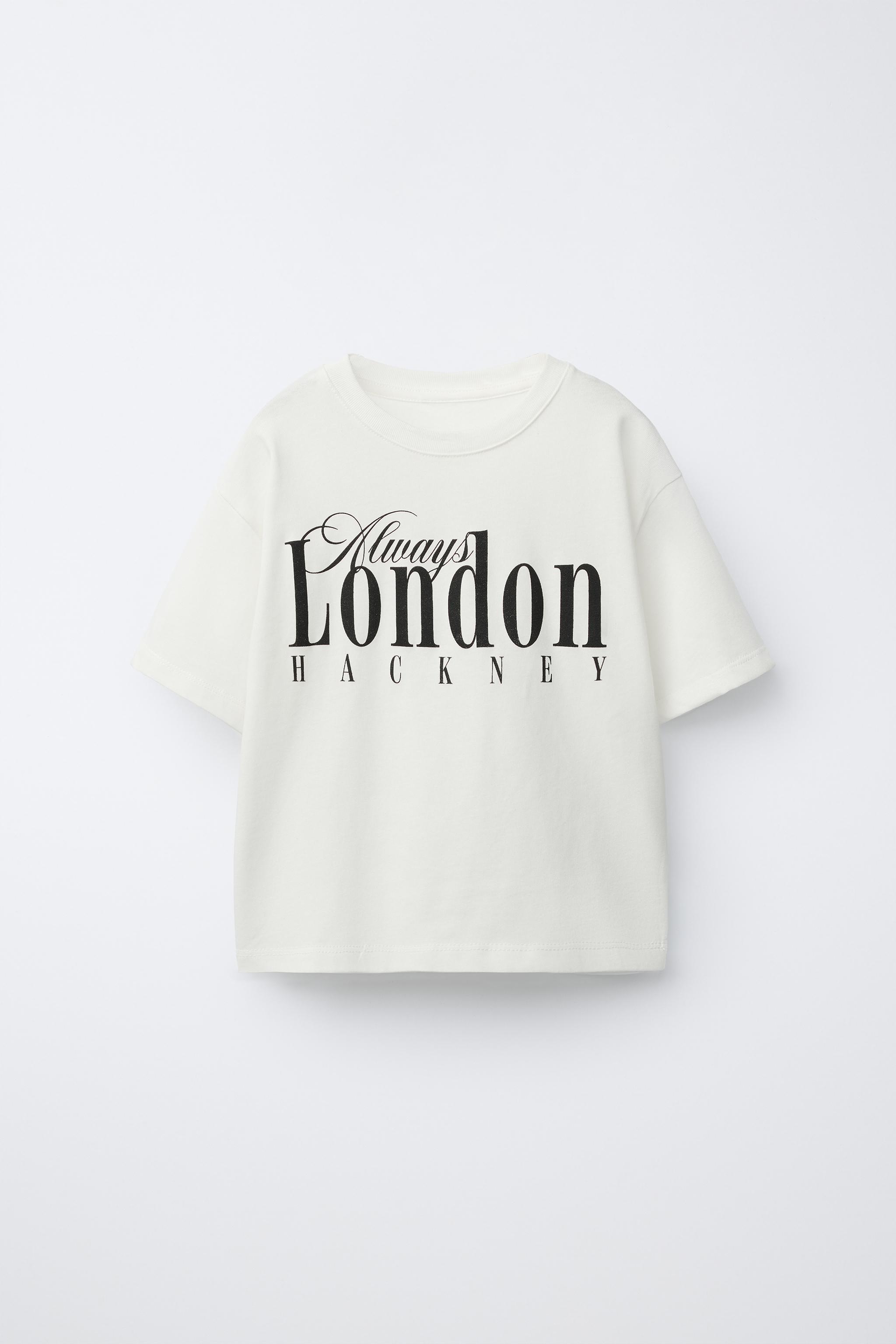 SLOGAN PRINT T-SHIRT - Oyster-white | ZARA South Africa