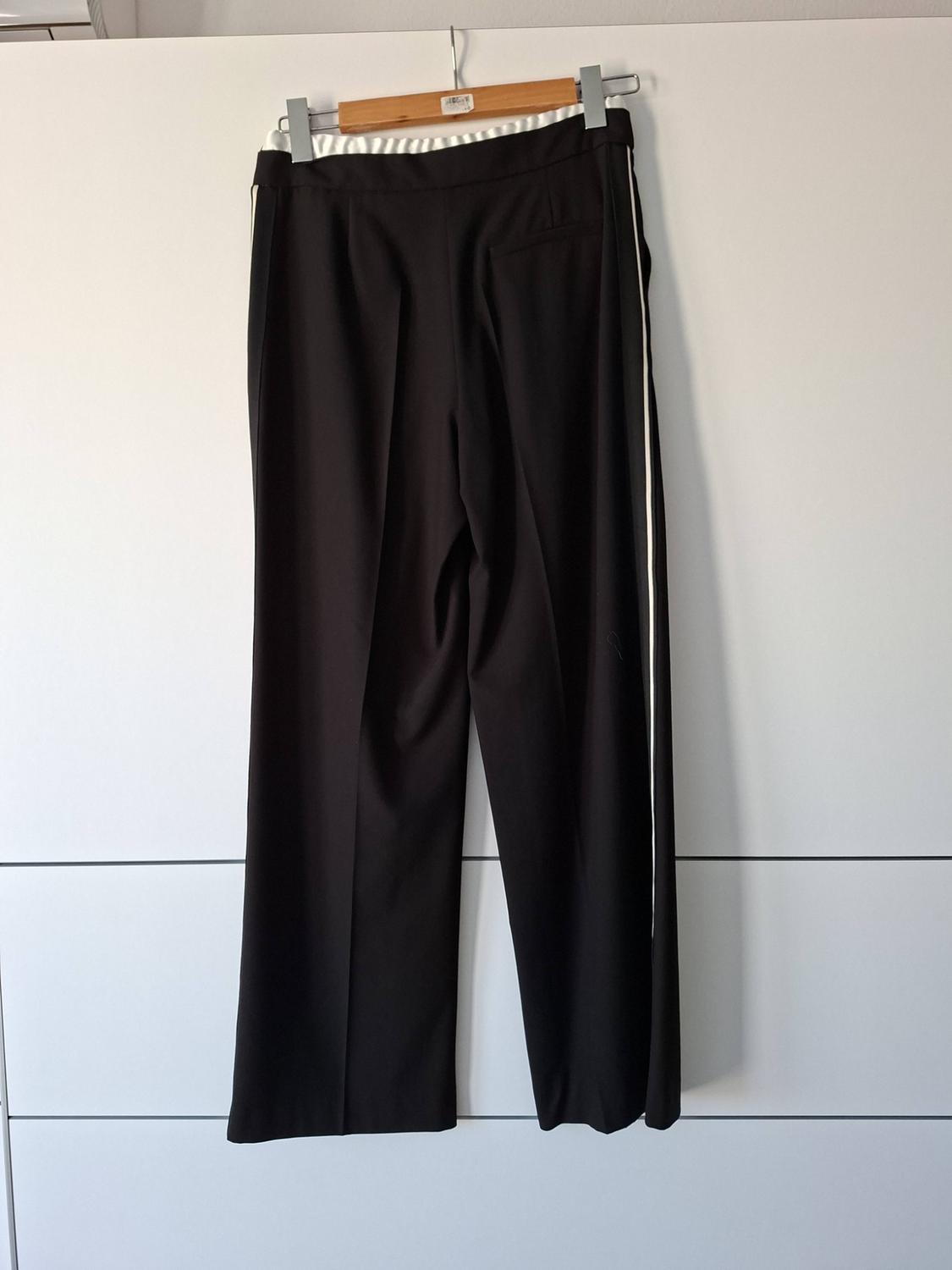 TROUSERS WITH CONTRAST WAISTBAND AND SIDE STRIPE - Image 3