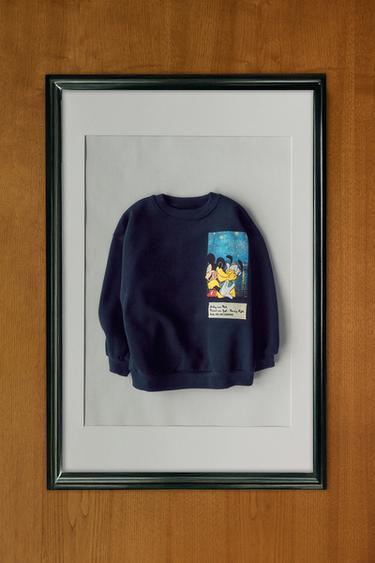MICKEY MOUSE © DISNEY PRINTED SWEATSHIRT - Navy blue by Zara